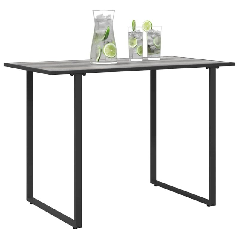 Table de Jardin Grise 100x55x70 cm DPC et Acier 