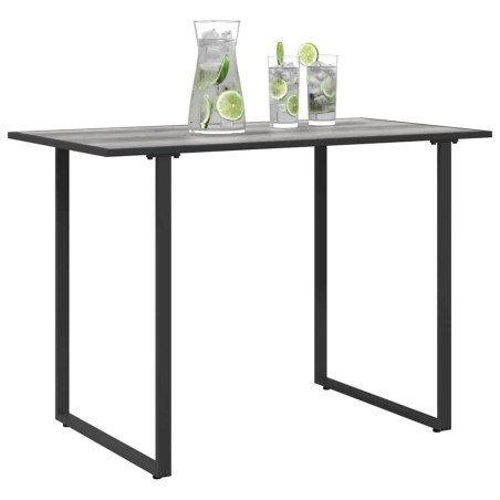Table de Jardin Grise 100x55x70 cm DPC et Acier 