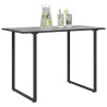 Table de Jardin Grise 100x55x70 cm DPC et Acier 