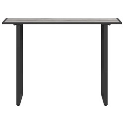 Table de Jardin Grise 100x55x70 cm DPC et Acier 