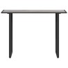 Table de Jardin Grise 100x55x70 cm DPC et Acier 