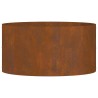 Pot en acier corten Acier corten Moyen Incrustations décoratives 