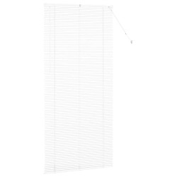Store de Fenêtre avec des rideaux Autre Blanc 100 x 220 cm Aluminium 