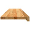 Appuis de fenêtre 2 pcs marron clair bois de chêne massif 