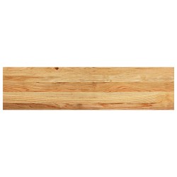 Appuis de fenêtre 2 pcs marron clair bois de chêne massif 