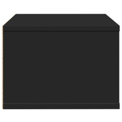 Support d'imprimante noir 40x32x22,5 cm bois d'ingénierie 