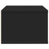 Support d'imprimante noir 40x32x22,5 cm bois d'ingénierie 