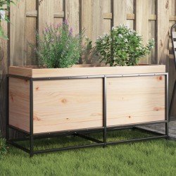 Jardinière 100x40x50 cm bois de pin massif 