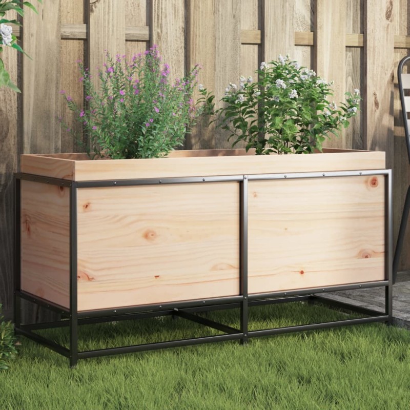 Jardinière 100x40x50 cm bois de pin massif 