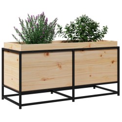 Jardinière 100x40x50 cm bois de pin massif 