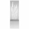 Jardinier avec Panneau Décoratif Argenté 50 x 140 cm 