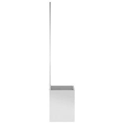 Jardinier avec Panneau Décoratif Argenté 50 x 140 cm 