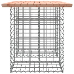Banc de jardin design gabion 100x70x72cm bois massif de douglas 