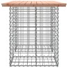 Banc de jardin design gabion 100x70x72cm bois massif de douglas 
