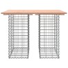 Banc de jardin design gabion 100x70x72cm bois massif de douglas 