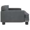 Lit pour chien gris foncé 70x45x30 cm velours 