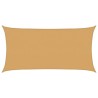 Voile d'ombrage 160 g/m² rectangulaire sable 2,5x5 m PEHD 