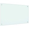 Dosserets de cuisine 2 pcs blanc 80x50 cm verre trempé 