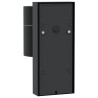 Lumières Murales Extérieures 2 pcs Acier Inoxydable Noir IP44 
