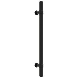 Poignées d'armoire 20 pcs noir 160 mm acier inoxydable 