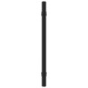 Poignées d'armoire 20 pcs noir 160 mm acier inoxydable 