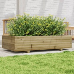 Jardinière 110x60x26,5 cm bois de pin imprégné 