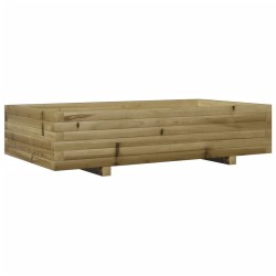 Jardinière 110x60x26,5 cm bois de pin imprégné 