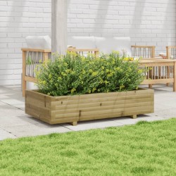 Jardinière 110x60x26,5 cm bois de pin imprégné 