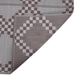Tapis d'extérieur ARAKIL marron 140x200 cm PP 