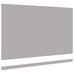Tissu de remplacement de store pour cadre de 5x3.5 m Gris clair 