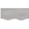 Tissu de remplacement de store pour cadre de 5x3.5 m Gris clair 