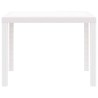 Table de jardin Blanche 100x100x73 cm en Rattan Synthétique 