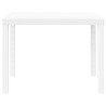 Table de jardin Blanche 100x100x73 cm en Rattan Synthétique 