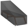 Housses pour chaise longue 2 pcs 12 œillets 205x75x40/70 cm PE 