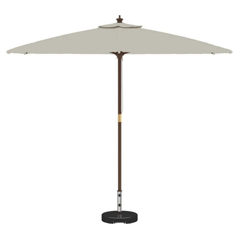 Base de parasol sur roues , avec poignée, en granit noir de 29 kg, ronde. 