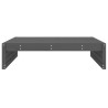 Repose-pied de jardin 120x80 cm gris bois de pin massif 