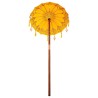 Parasol balinais Autre Jaune x 260 cm Coton et bois massif 