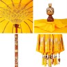 Parasol balinais Autre Jaune x 260 cm Coton et bois massif 