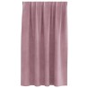 Rideaux occultants avec bande supérieure 2 pcs Velours Rose Foncé 