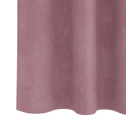 Rideaux occultants avec bande supérieure 2 pcs Velours Rose Foncé 