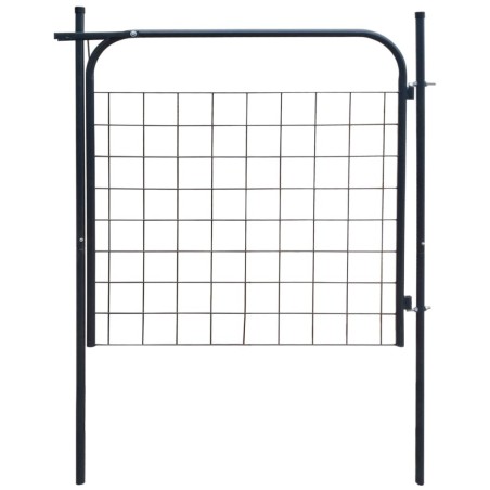 Portail de clôture de jardin 100 x 100 cm Anthracite 