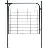 Portail de clôture de jardin 100 x 100 cm Anthracite 