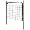 Portail de clôture de jardin 100 x 100 cm Anthracite 