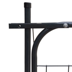 Portail de clôture de jardin 100 x 100 cm Anthracite 