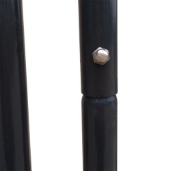 Portail de clôture de jardin 100 x 100 cm Anthracite 