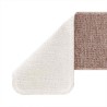 Tapis d'escalier avec support en latex Marron clair 25x60 cm 