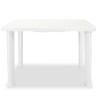 Table de jardin Blanc 101 x 68 x 72 cm Plastique 
