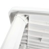 Table de jardin Blanc 101 x 68 x 72 cm Plastique 