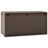 Boîte de rangement de jardin Marron 114x47x60 cm 