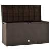 Boîte de rangement de jardin Marron 114x47x60 cm 